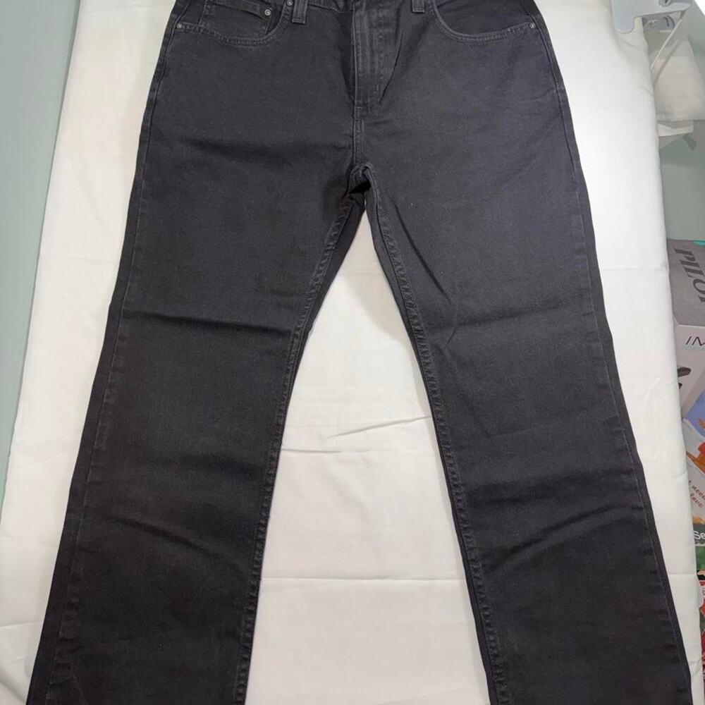 Carhartt Rugged Flex Jeans Mens 35x30 Black Relaxed Fit 5-Pocket Straight